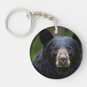 Porte-clés Conception de la nature sauvage de l'ours noir