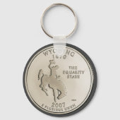 Porte-clés Conception de la pièce de Wyoming teintée  (Recto)