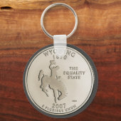 Porte-clés Conception de la pièce de Wyoming teintée  (Recto)