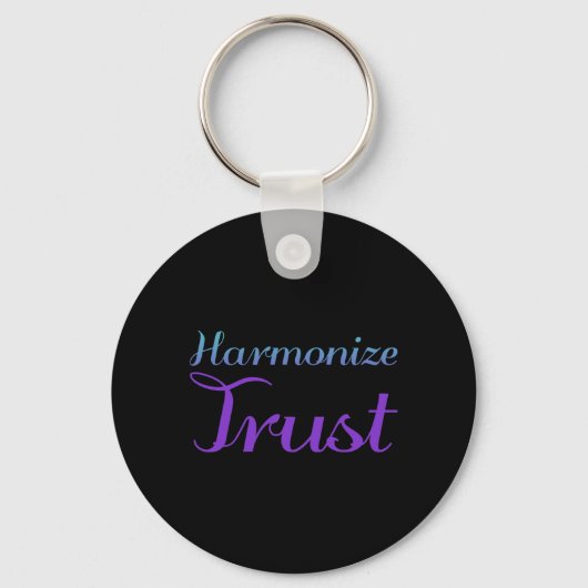 Porte-clés Conception de la prévention de la confiance harmon (Recto)