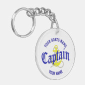 Porte-clés Conception de l'ancre des capitaines de bateau (Devant gauche)