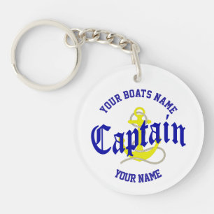Porte-clés Conception de l'ancre des capitaines de bateau