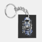 Porte-clés Conception de l'astronaute bleu (Devant gauche)