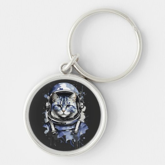 Porte-clés Conception de l'astronaute bleu (Devant)