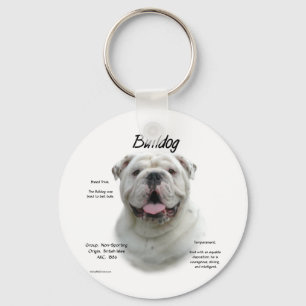 Porte-clés Conception de l'historique de Bulldog
