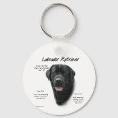Porte-clés Conception de l'historique du Labrador Retriever ( (Recto)