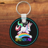 Porte-clés Conception de licorne arc-en-ciel Catch (Verso)