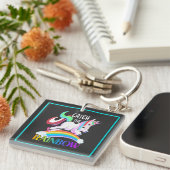 Porte-clés Conception de licorne arc-en-ciel Catch (Devant Droit)