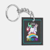 Porte-clés Conception de licorne arc-en-ciel Catch (Devant gauche)