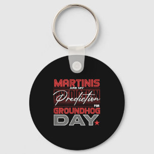 Porte-clés Conception de Martini drôle de jour de la marmotte
