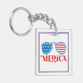 Porte-clés Conception de Merica 4 juillet-32042 (Devant gauche)