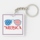 Porte-clés Conception de Merica 4 juillet-32042 (Dos)