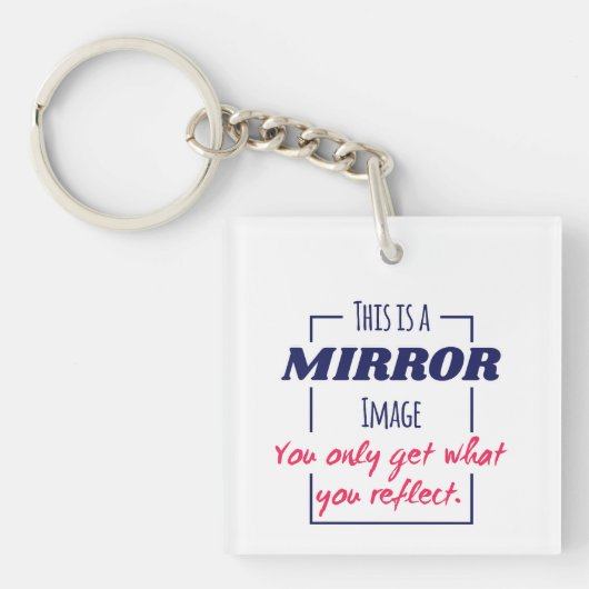 Porte-clés Conception de motivation Mentalité de réflexion da (Devant)