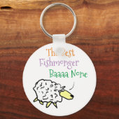 Porte-clés Conception de moutons pour un pêcheur (Recto)
