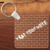 Porte-clés Conception de mur de briques de Porte - clé de tex (Recto)