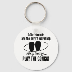 Porte-clés conception de musique de Conga