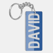 Porte-clés Conception de nom en gras. (Devant gauche)