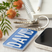 Porte-clés Conception de nom en gras. (Devant droit)