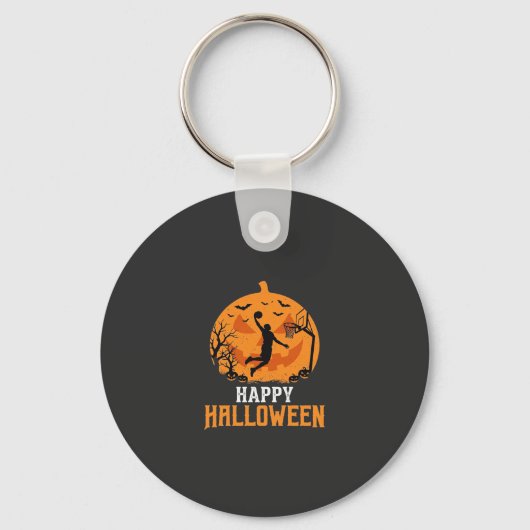 Porte-clés Conception de panier de basketball Halloween Dunk (Recto)