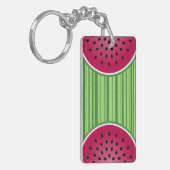 Porte-clés Conception de pastèque rouge verte (Devant gauche)