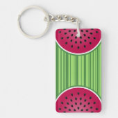 Porte-clés Conception de pastèque rouge verte (Devant)