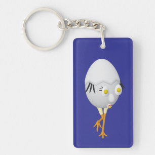 Porte-clés Conception de personnage d'œuf fantaisiste RG & RA