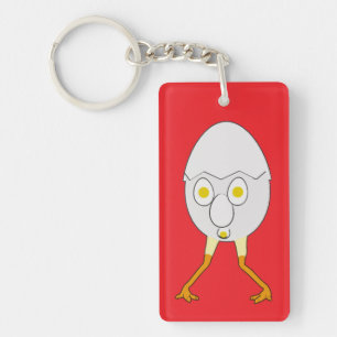 Porte-clés Conception de personnage d'œuf fantaisiste RG & RA