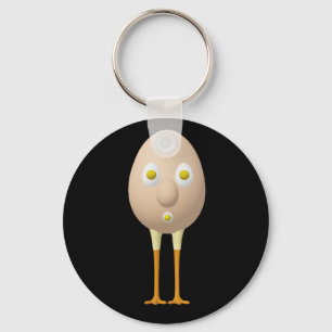 Porte-clés Conception de personnage d'œuf fantaisiste RG & RA