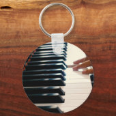 Porte-clés Conception de piano cool (Recto)