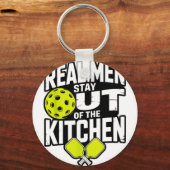 Porte-clés Conception de pickleball pour hommes garçons pickl (Recto)
