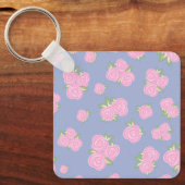 Porte-clés Conception de rose antique romantique (Recto)