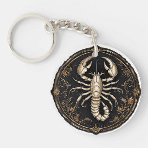 Porte-clés Conception de scorpion complexe avec des accents o