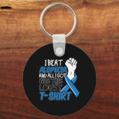 Porte-clés Conception de sensibilisation à l'alopécie pour un (Verso)