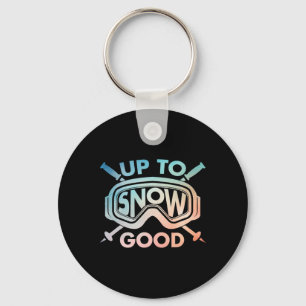 Porte-clés Conception de ski cool pour hommes femmes skieur n
