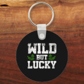 Porte-clés Conception de slogan de St Patricks Day sauvage ma (Recto)
