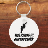 Porte-clés Conception de snowboard cool (Recto)