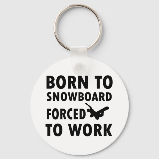 Porte-clés Conception de snowboard cool (Recto)