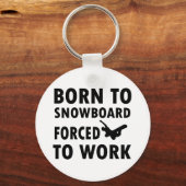 Porte-clés Conception de snowboard cool (Recto)
