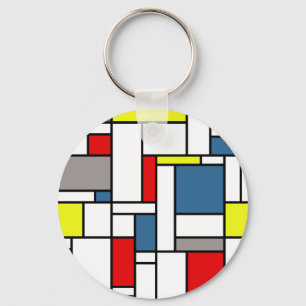 Porte-clés Conception de style de Mondrian