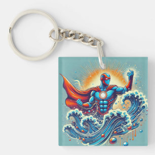 Porte-clés Conception de superhéros de la manipulation liquid