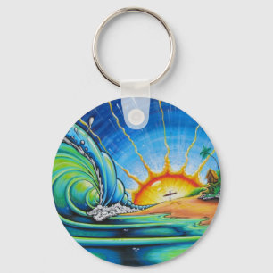 Porte-clés Conception de surfer