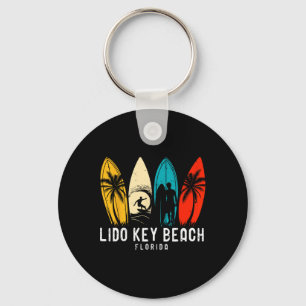Porte-clés Conception de surfeur de plage de Retro Lido Key F