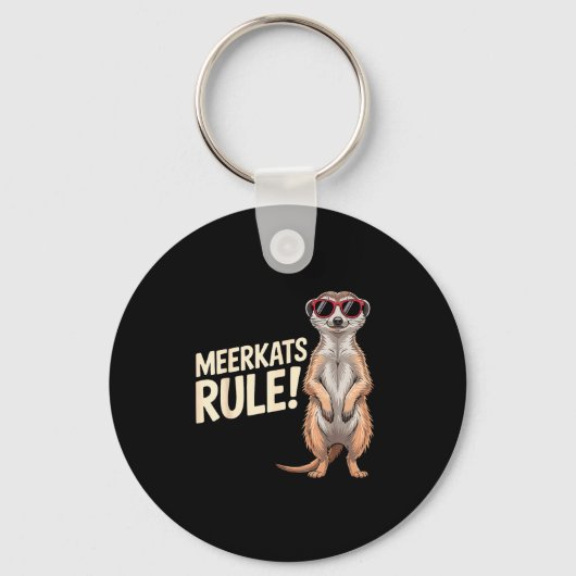Porte-clés Conception de suricate pour hommes femmes enfants (Recto)