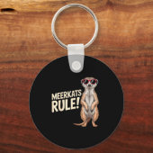 Porte-clés Conception de suricate pour hommes femmes enfants (Recto)