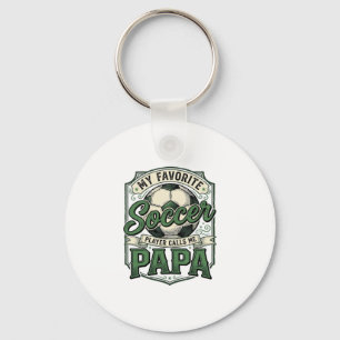 Porte-clés Conception de t-shirt avec gravure vintage Papa de