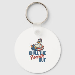 Porte-clés Conception de T-shirt de canard patriotique pour r