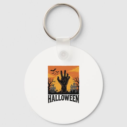 Porte-clés Conception de T-shirt de main de zombie de cimetiè (Recto)