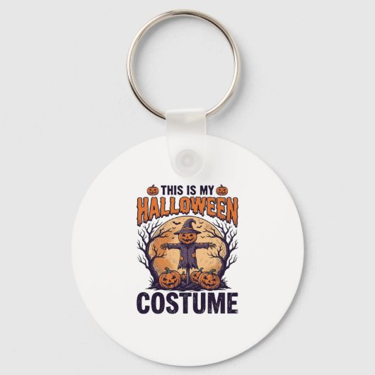 Porte-clés Conception de T-shirt de sorcière de citrouille de (Recto)