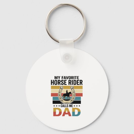 Porte-clés Conception de t-shirt Mon cavalier de cheval préfé (Recto)
