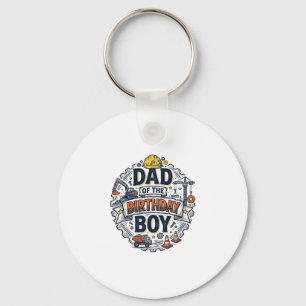 Porte-clés Conception de t-shirt pour papa de chantier du gar
